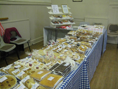 Cakes, savouries and baked goods